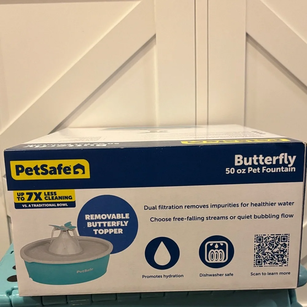 PetSafe Butterfly Pet Fountain - Turquoise